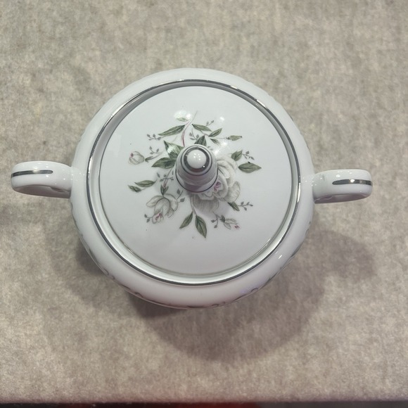 Romance Was Born Other - Diamond Romance China Sugar Bowl in EUC